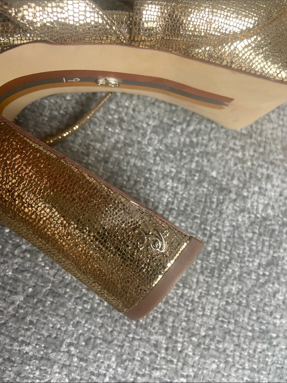 Sam Edelman sparkling gold
